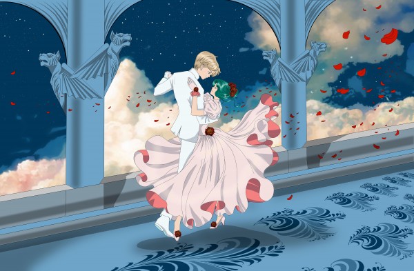 Haruka Tenoh and Michiru Kaioh dancing