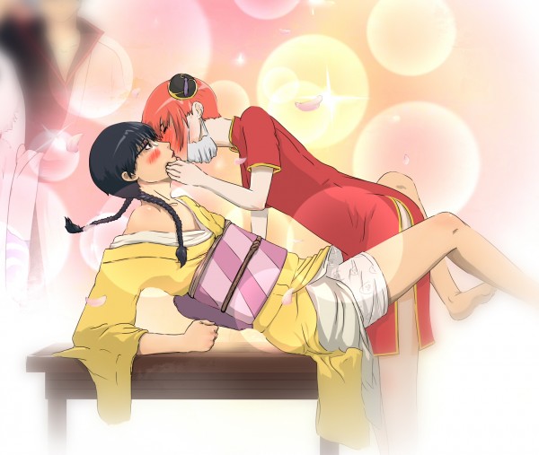 Fever in the host club - kagura and shinpachi